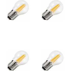 Resim Heka LED Filament Rustik Ampul 6W Gün Işığı - 4 Adet 