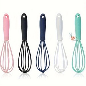 Resim 1 adet SHAON Silikon Çırpıcı - Hamur için Mini Çırpıcı, Pişirme için Balon Çırpıcı, Paslanmaz Çelik Çırpıcı ile Süt Köpürtücü, Krem ve Yumurta Beyazlarını Çırpma için Mükemmel, Pişirme Gereksinimleri | Modern Mutfak Aracı | Dayanıklı Mutfak Eşyası 
