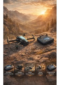 Resim Uzaktan Kumandalı Gps Destekli Drone - Engel Tanıma Ve Otomatik Eve Dönüş Özellikli 