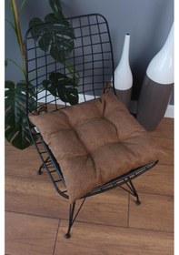 Resim Altınpamuk Altınpamuk Beta Pofidik Kahve Sandalye Minderi Bağcıklı 40X40Cm 