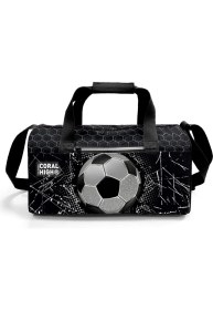 Resim Coral High Siyah Futbol Desenli Spor Çantası 27539 