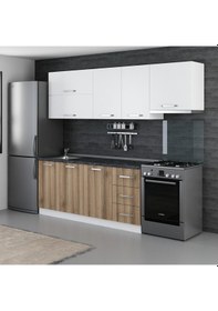 Resim Minar 245 Cm Mutfak Dolabı Beyaz Dore 245-D5 Beyaz 