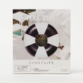 Resim Sunnylife | Siyah Çizgili Şişme Havuz Simidi 