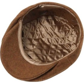 Resim Uniquetrenders Erkek İtalyan Baretta Kasket Şapka Kahverengi 