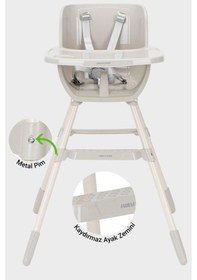 Resim Ergo Mama Sandalyesi 2025 Model, Taş Rengi, Ergonomik & Kolay Temizlik 