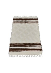 Resim Zehra Abla Halı Yeni El Dokuma Tiftik Yün Siirt Battaniyesi Kilim 5770 