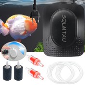 Resim Mini Akvaryum Oksijen Pompası, Enerji Tasarruflu Oksijen Pompası, Hiper Sessiz Oksijen Pompası, 2W/3W/4W, Kademeli Hava Akışı Ayarlı, Titreşim Önleyici Pedli Balık Tankı Havalandırıcı 