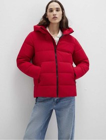 Resim Mavi Kırmızı Kadın Mont M1110704-90367 Kırmızı 