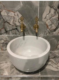 Resim BanyoDecor Homojen Çanak Mermer Kurna 