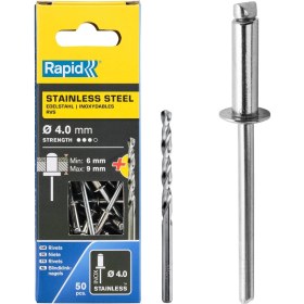 Resim Karokstore Perçin 4X12 mm Paslanmaz Matkap Ucu 