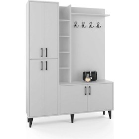 Resim Berlin Portmanto - Beyaz 