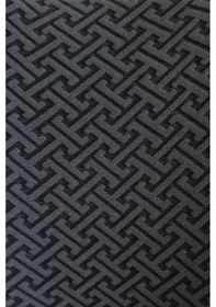 Resim StarMall Jakarlı Kumaş İlmek Desen Oval Sandalye Kılıfı, Lastikli, Yıkanabilir, Esnek Sandalye Örtüsü 1 Adet Antrasit 