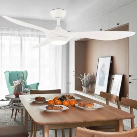 Resim 40 Watt, 3 Işık Modlu, 6 Kademeli, Kumandalı, Çok Şık ve Kaliteli Tavan Vantilatörü Ledli Vantilatör 