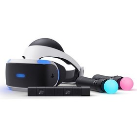 Resim Playstation Vr Sanal Gerçeklik Gözlüğü + Kamera + 2 Adet Move + Vr Oyun Renewed 