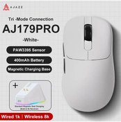 Resim Aj179 Pro Kablosuz 3 Modlu 8k-26.000dpı Oyuncu Mouse Beyaz 