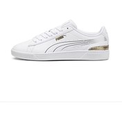Resim Puma Puma395085 01 Vikky V3 Metallic Shine Beyaz-Gold Kadın Spor Ayakk 