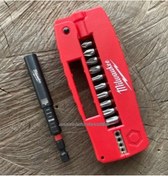 Resim Milwaukee Kablo Sıyırma Yıldız Bits Uç Uzatma Seti Cobalt Bits Uç Set 13pcs 