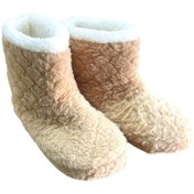 Resim Auris B2025001 KadÄ±n PeluÅ KÄ±ÅlÄ±k GÃ¼nlÃ¼k Ev Botu Kum Siyah 