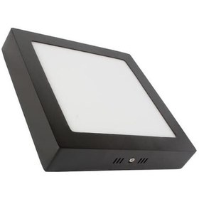 Resim Lamptime Sıva Üstü Slim Led Downlight Siyah 24W Kare 4000K 26341 Siyah 