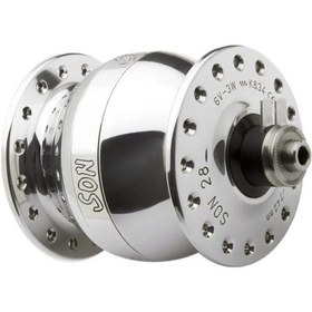 Resim Shimano Son 28 Dinamo Göbek V-fren 6v 3.0watt 36d Qr Gümüş Siyah 