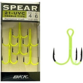 Resim Bkk Spear-21 Uvc Üçlü Olta İğnesi - No:4 