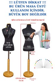 Resim Manken İstanbul Okullar İçin 50 Eşelli Minyatür Terzi Mankeni Prova Mankeni 