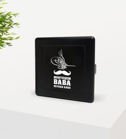 Resim Kişiye Özel Muhteşem Baba Tasarımlı Siyah Metal Sigara Tabakası-1 
