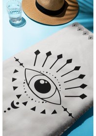 Resim Dijital Baskı Plaj Deniz Havlusu Modern Desenli Peştamal Hvl0089 Renkli 