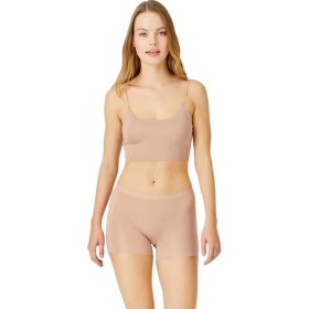 Resim Cottonhill Kahverengi Basic Lazer Kesim Dikişsiz Kadın Boxer 