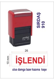Resim Sırdaş Işlendi Kaşesi -kırmızı Gövde Kırmızı Mürekkep 910 Model 