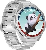 Resim Sunix Amoled Ekran 48mm Metal ve Silikon Kordonlu Akıllı Saat Gri WT6 Pro 