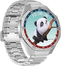 Resim Sunix Amoled Ekran 48mm Metal ve Silikon Kordonlu Akıllı Saat Gri WT6 Pro 