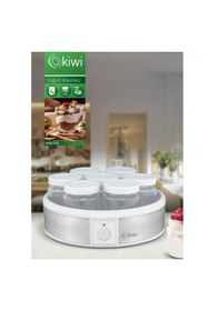 Resim Kiwi KYM-7211 Yoğurt Yapma Makinesi Paslanmaz Çelik Cam Kavanoz 