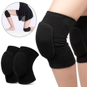 Resim 1 Çift Kalınlaştırılmış Sünger Diz Destekleri - Nefes Alabilen, Kaymaz Spor Diz Pedleri Koşu, Yoga, Dans, Bahçe İşleri, Bisiklet ve Yürüyüş için - Siyah, İş için Diz Pedleri 