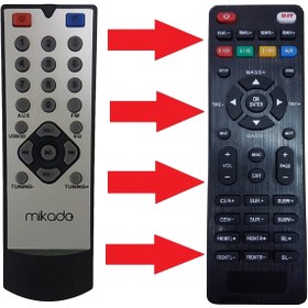 Resim Mikado Md-1212 Ses Sistemi Kumandası 
