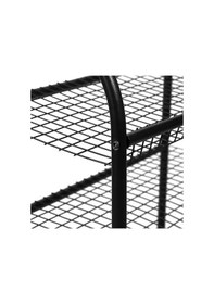 Resim DEKORATİF 3 RAFLI METAL AYAKKABILIK Siyah 