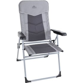 Resim North Pacific Dolgulu Sırt Kısmı Ayarlanabilir Kamp Sandalyesi Gri 