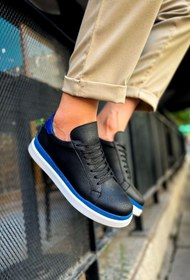 Resim Chekich Ch979 Santoni Gbt Spor Erkek Ayakkabı Sıyah/mavı 