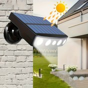 Resim 1 adet güneş enerjili ışık, hareket sensörlü güneş enerjili aydınlatma, bahçe için güneş enerjili güvenlik lambası, ön kapı, arka bahçe, merdivenler, garaj ve bahçeler için uygun, uzaktan kumandasız ürün 