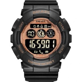 Resim Hanyang Rosegold Askeri Dijital Erkek Saatler Smael Yeni Moda Izle Dijital LED Saat 50 M Su Geçirmez Ordu Saatler Spor 8013 Camowatch Erkek Için (Yurt Dışından) 