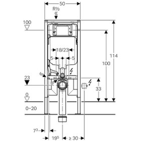 Resim Geberit Sigma 8 Cm Duofix İnce Gömme Rezervuar 111.796.00.1 