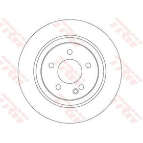 Resim Trw DF6788S Fren Diski Arka Dolu Ø300 5 Bijon Mercedes Vito W447 2014- 