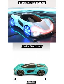Resim BYCEGU 02960 UZAKTAN KUMANDALI IŞIKLI MÜZİKLİ ŞARJ İSTASYONLU OYUNCAK LÜKX SPOR ARABA 