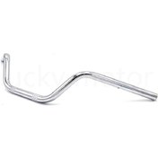Resim Xuweiwei Chrome 7/8" 22mm Universal Motosiklet Drag Bar Gidon Vintage Cafer Racer Tracker Harley Honda Suzuki Kawasaki Yamaha 