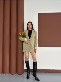 Resim CUQQA Astarlı Tek Düğmeli Blazer Ceket 