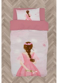 Resim Mekta Home Bebek Ve Çocuk Odası Örgülü Saçlı Kız Desenli Nevresim Takımı 