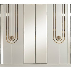 Resim Safir Yatak Odası Takımı Gardırop Bej 