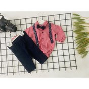 Resim Pink Hippo Kids Papyonlu Alttan Çıt Çıt Kapamalı Gömlekli Pantalon Takım 