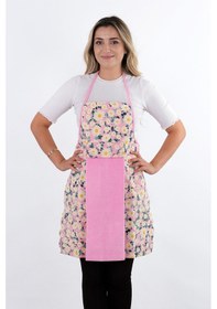 Resim Damla Sıvı Geçirmez Su Geçirmez Mutfak Önlüğü Havlulu Mutfak Önlüğü Pembe 
