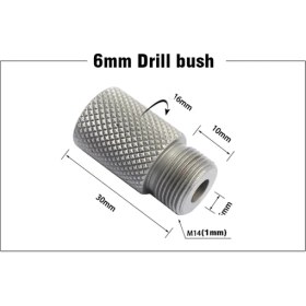Resim Mingjin Shop 1 6mm Tarzı Allosme Matkap Manşonu Burç Dübel Jig Ahşap Delme Kılavuzu Bulucu Dübel Jig Kiti Ağaç Işleme Aksesuarları (Yurt Dışından) 